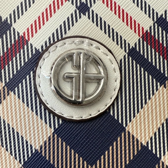 Giani Bernini Saffiano Plaid Tote NWT - Picture 7 of 11